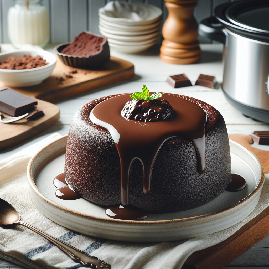 Slow Cooker Chocolate Lava Cake