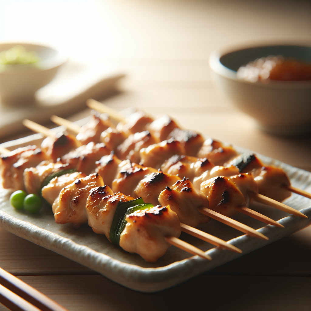 Japanese Yakitori Chicken Skewers