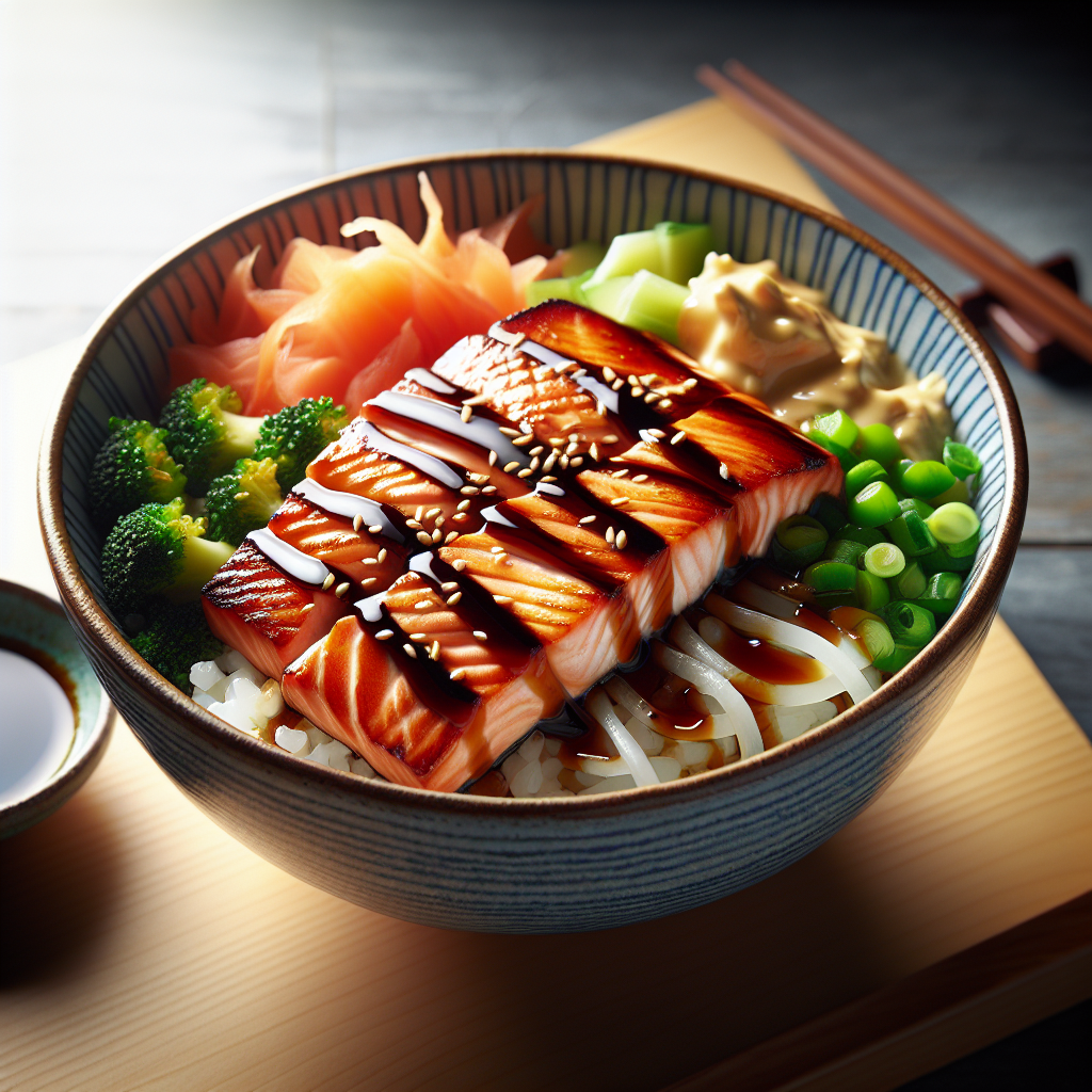 Japanese Teriyaki Salmon Bowl