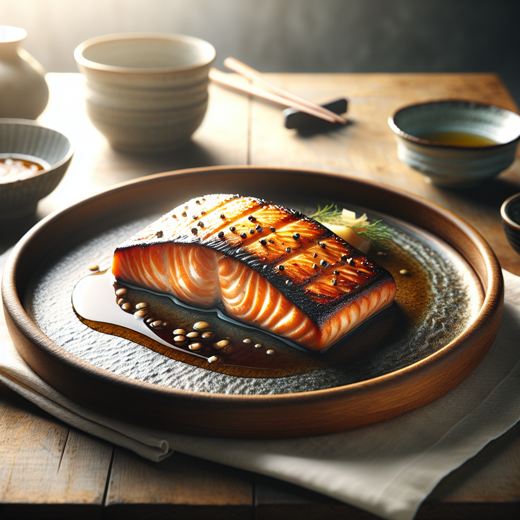 Japanese Miso-Glazed Grilled Salmon