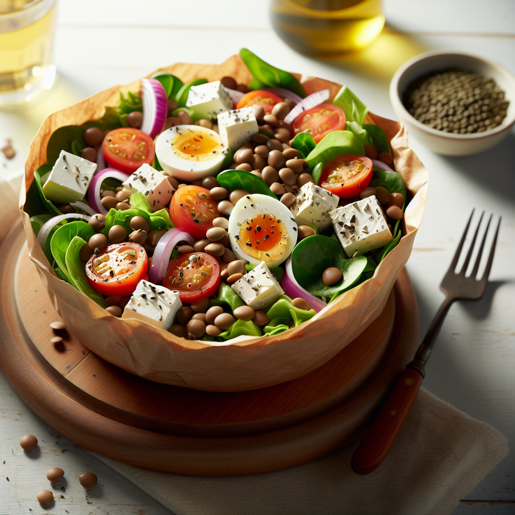 Fransk Niçoise-Sallad med Linser