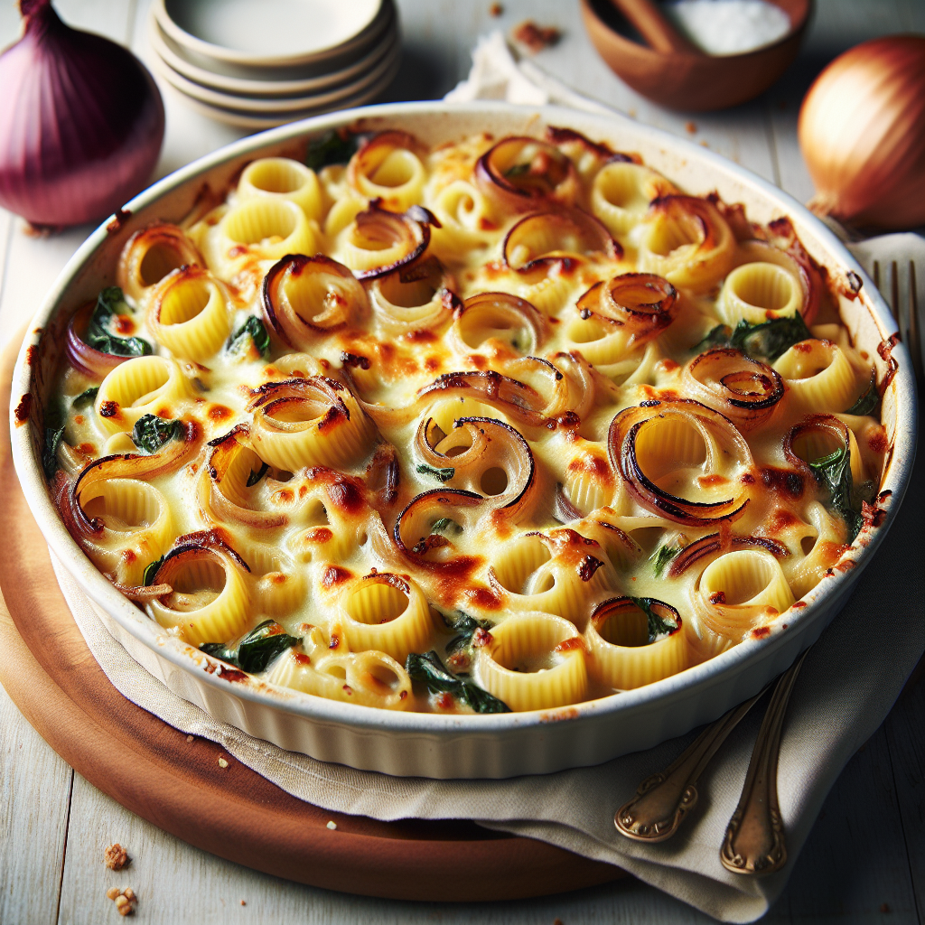 French Onion Pasta Gratin
