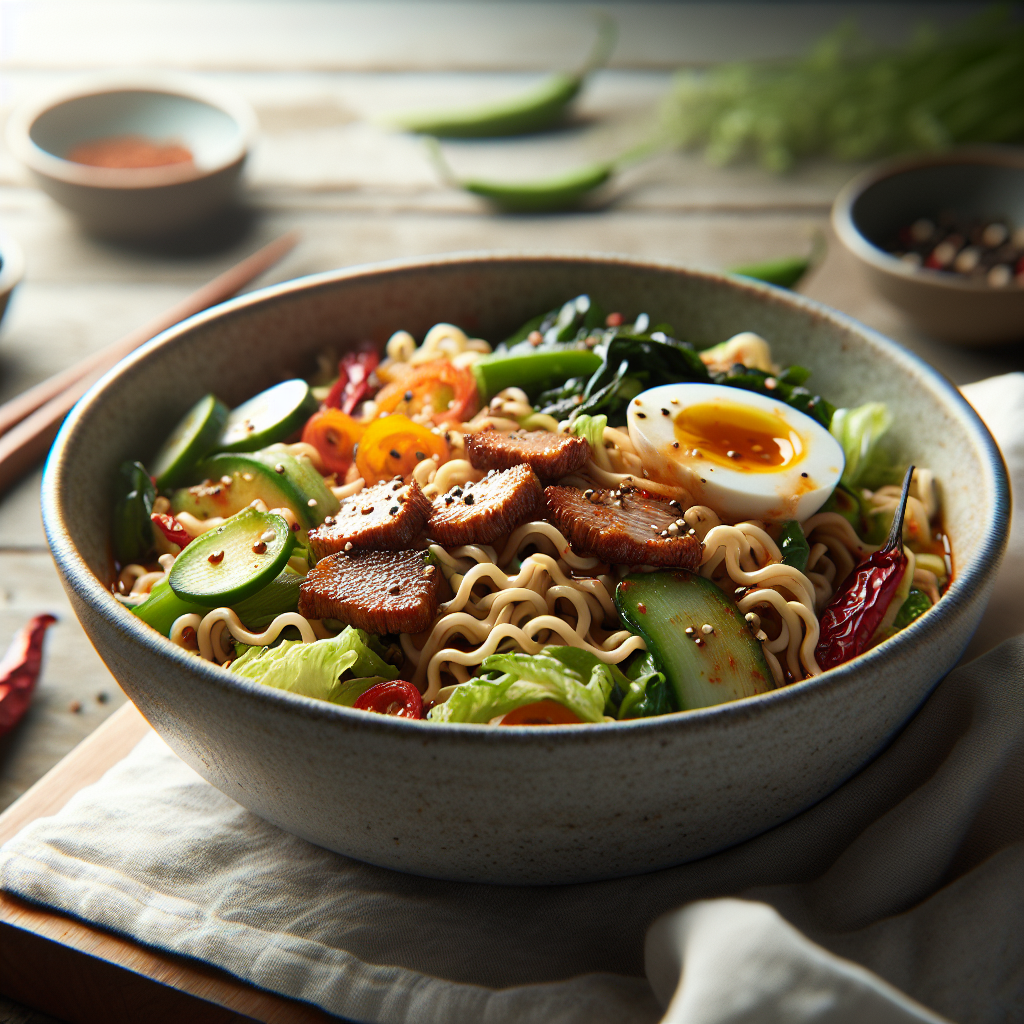 Spicy Asian Ramen Noodle Salad