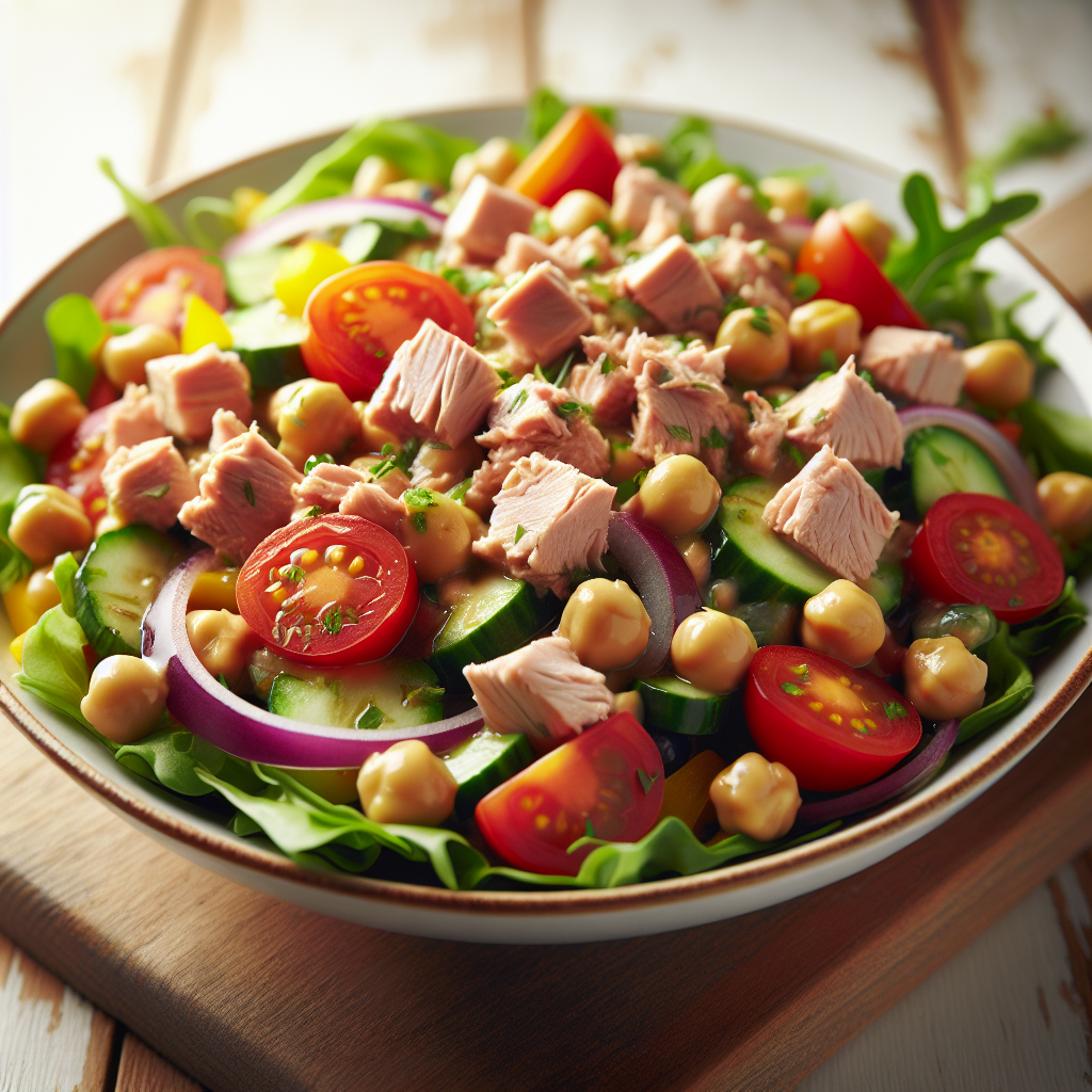 Medelhavs Kikärts Tonfisksallad