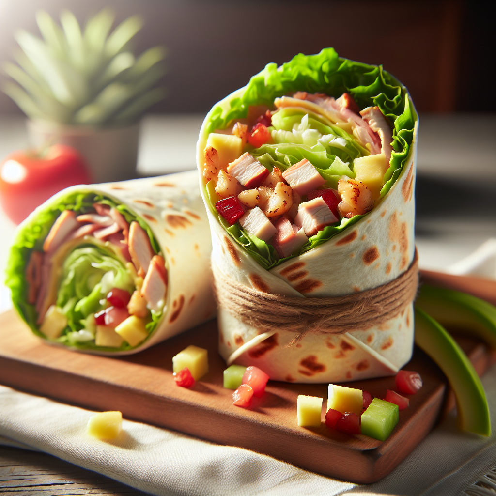 Kycklingwrap med Caesarsallad utan Tillagning