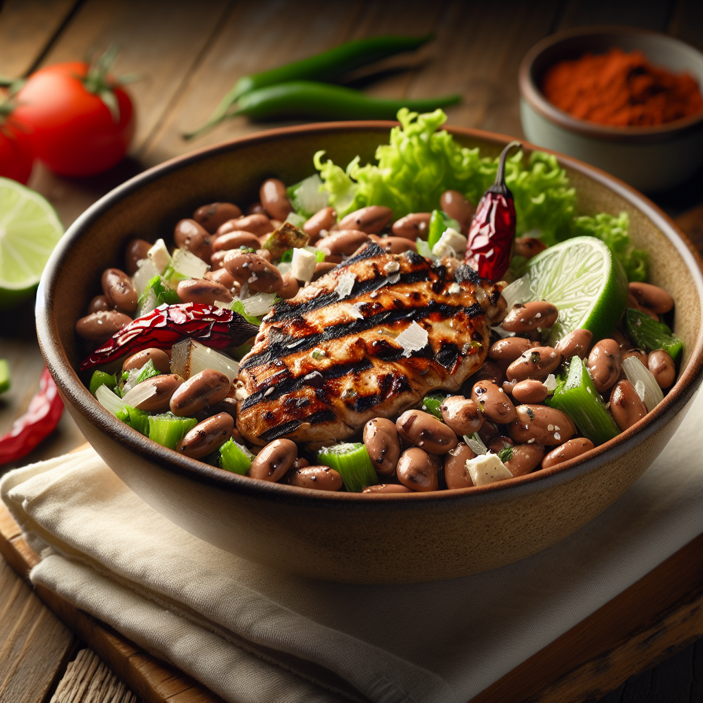 Smoky Chipotle Grilled Pinto Bean Salad