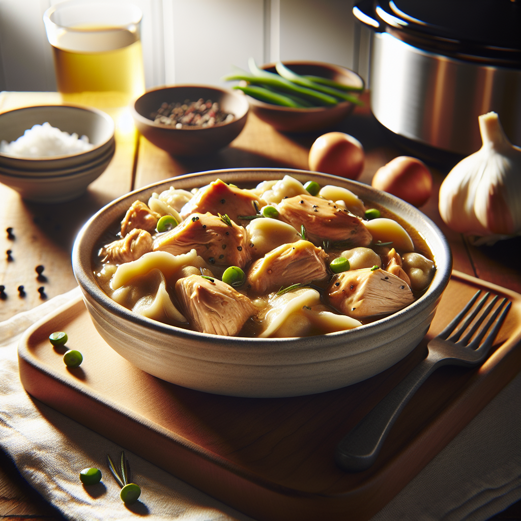 Långsamkokad Kyckling och Klimpar