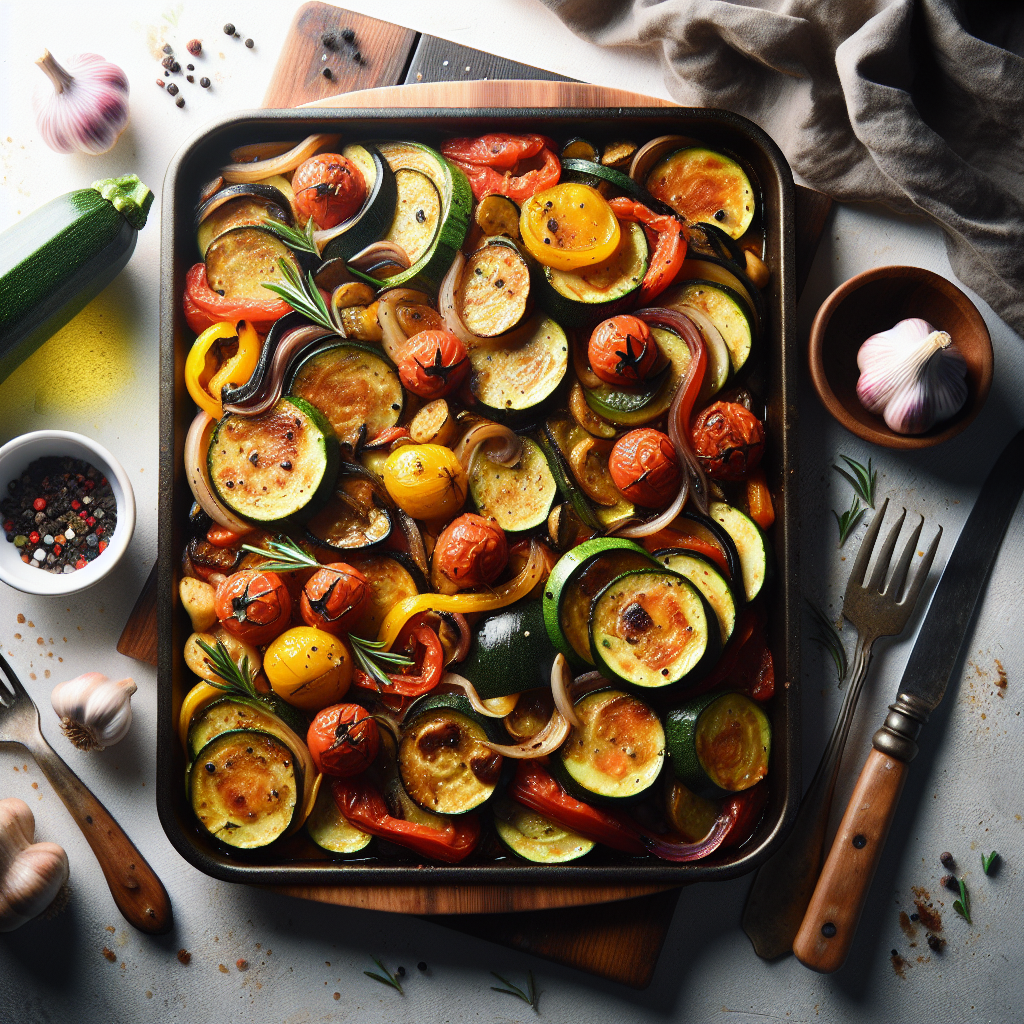French Ratatouille Sheet Pan Dinner