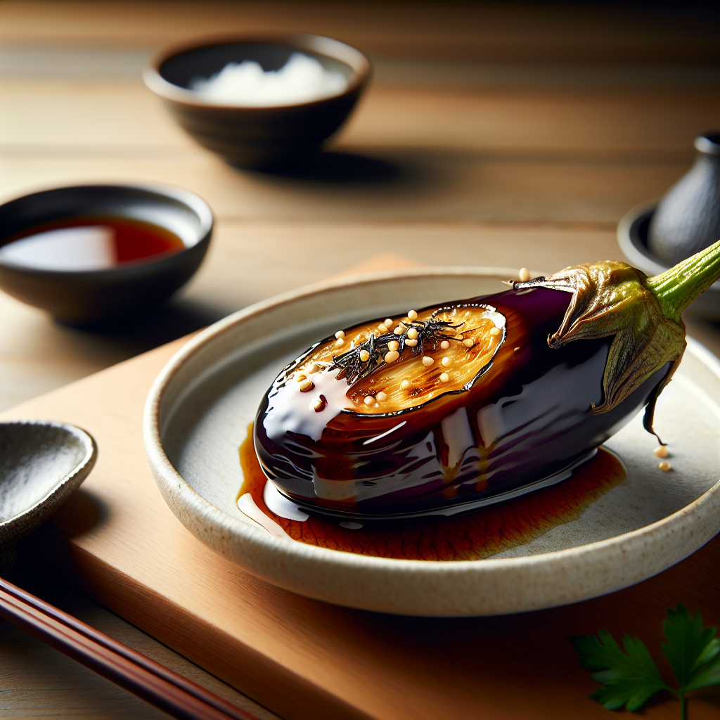 Japanese Miso Glazed Eggplant