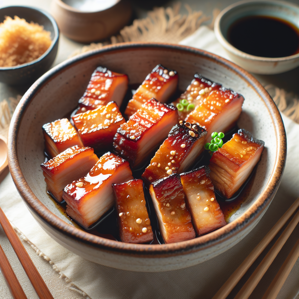 Miso Glazed Pork Belly Air Fryer