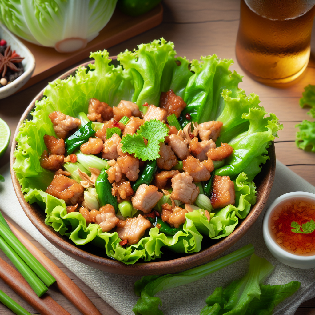 Thai Pork Lettuce Wraps