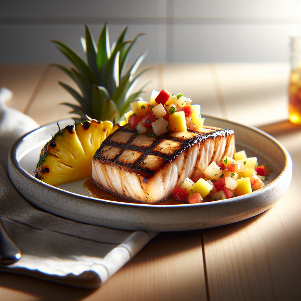 BBQ Grilled Mahi-Mahi with Pineapple Salsa