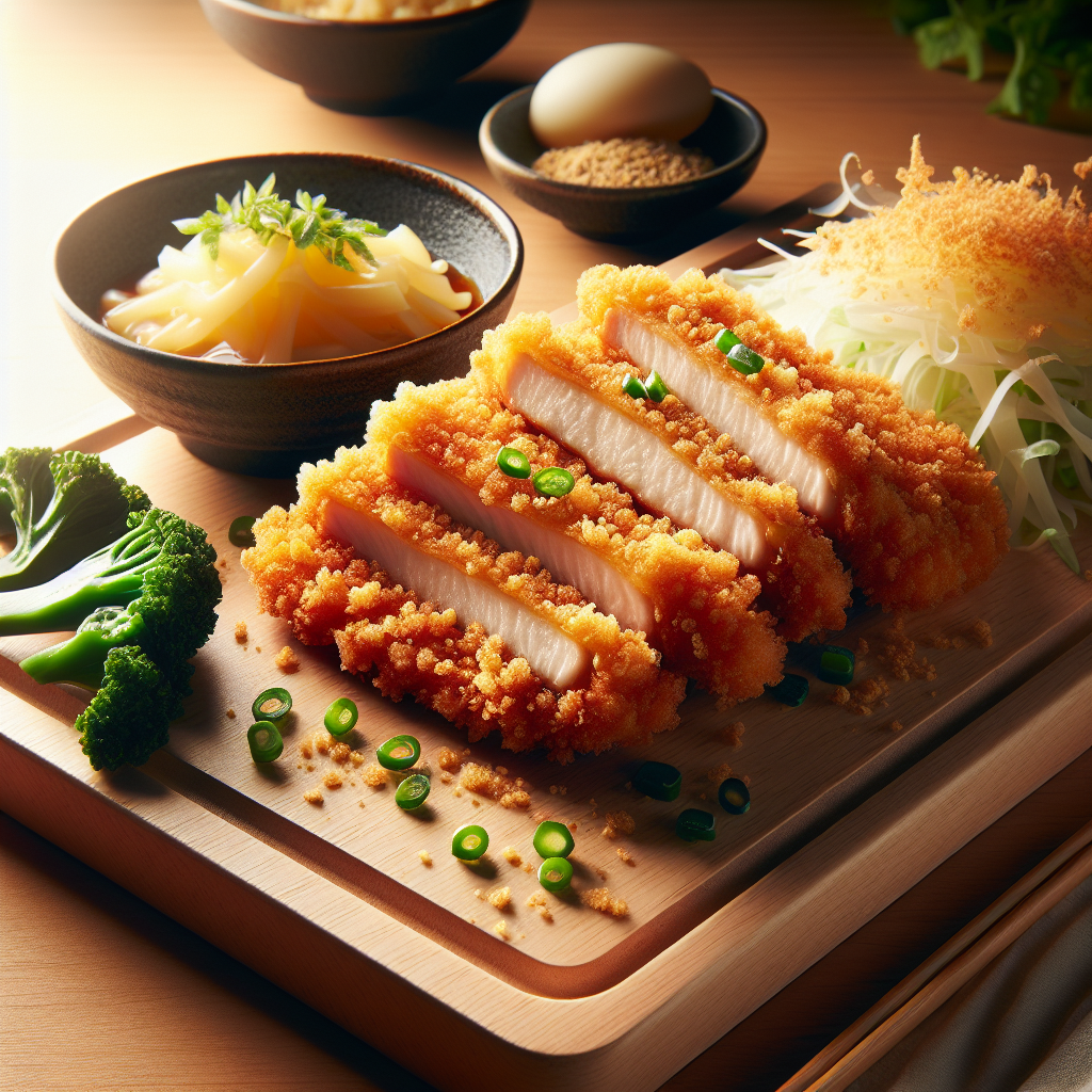 Japanese Air Fryer Chicken Katsu with Panko Crust