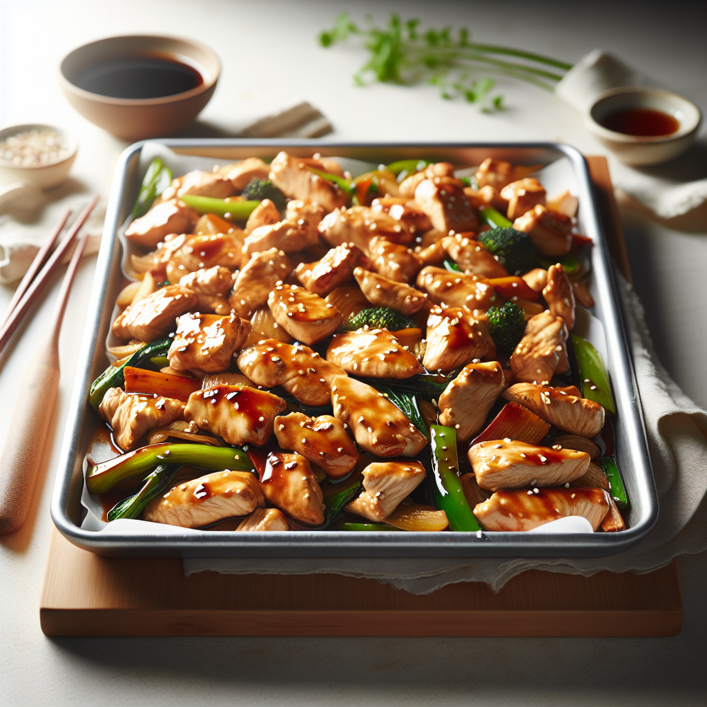 Asian Chicken Teriyaki Sheet Pan Stir-Fry
