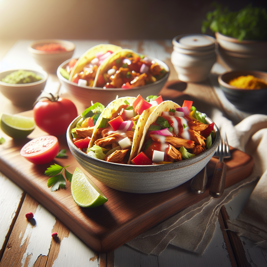 Slow Cooker Chicken Taco Bowls