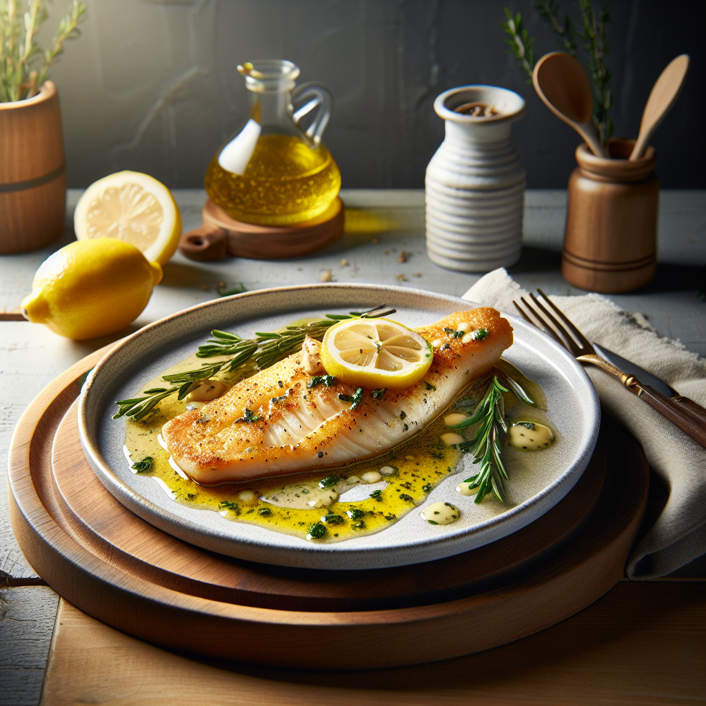 Air Fryer Sole Meunière with Lemon Herb Butter