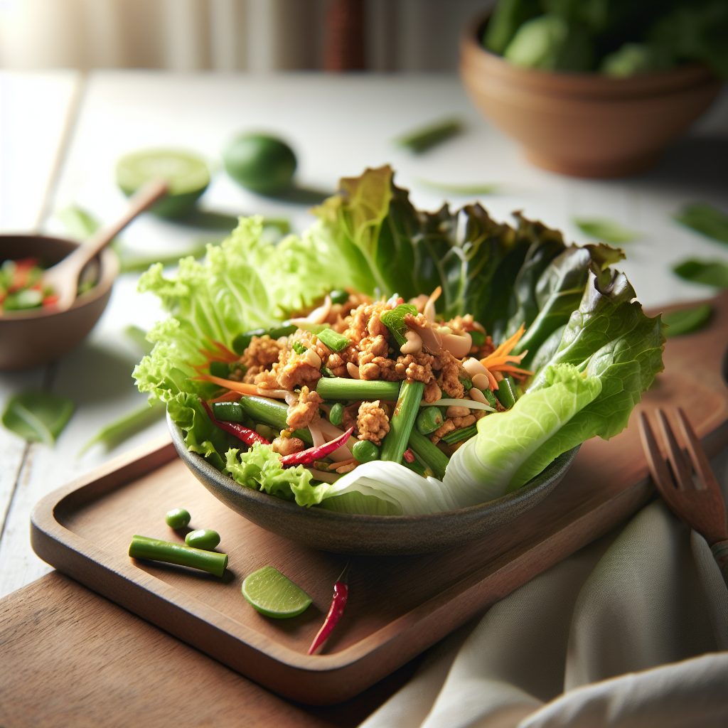 Thai Larb Gai Lettuce Wraps
