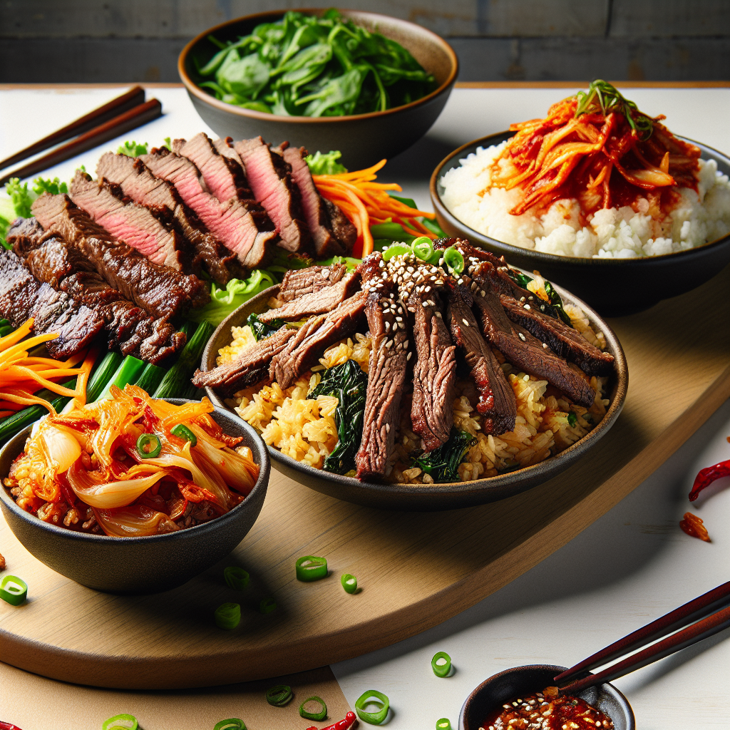 Korean BBQ Beef and Kimchi Fried Rice