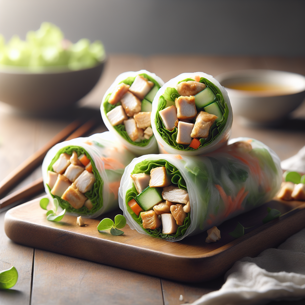 Vietnamese Chicken Salad Rolls