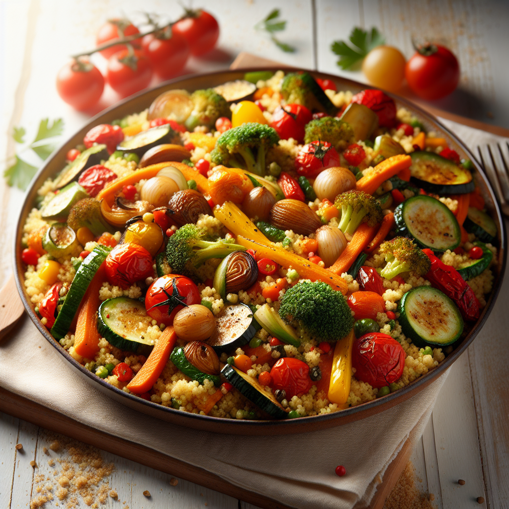 Mediterranean Roasted Vegetable Couscous
