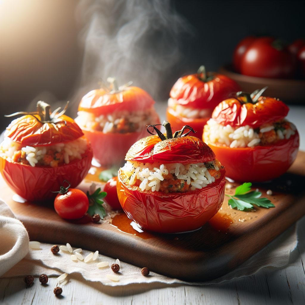 Mediterraan Gevulde Tomaten met Rijst