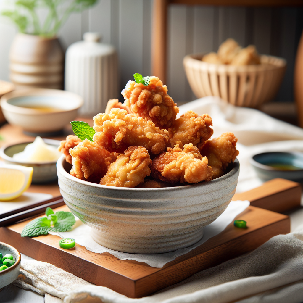 Air Fryer Japanese Karaage Chicken Bites