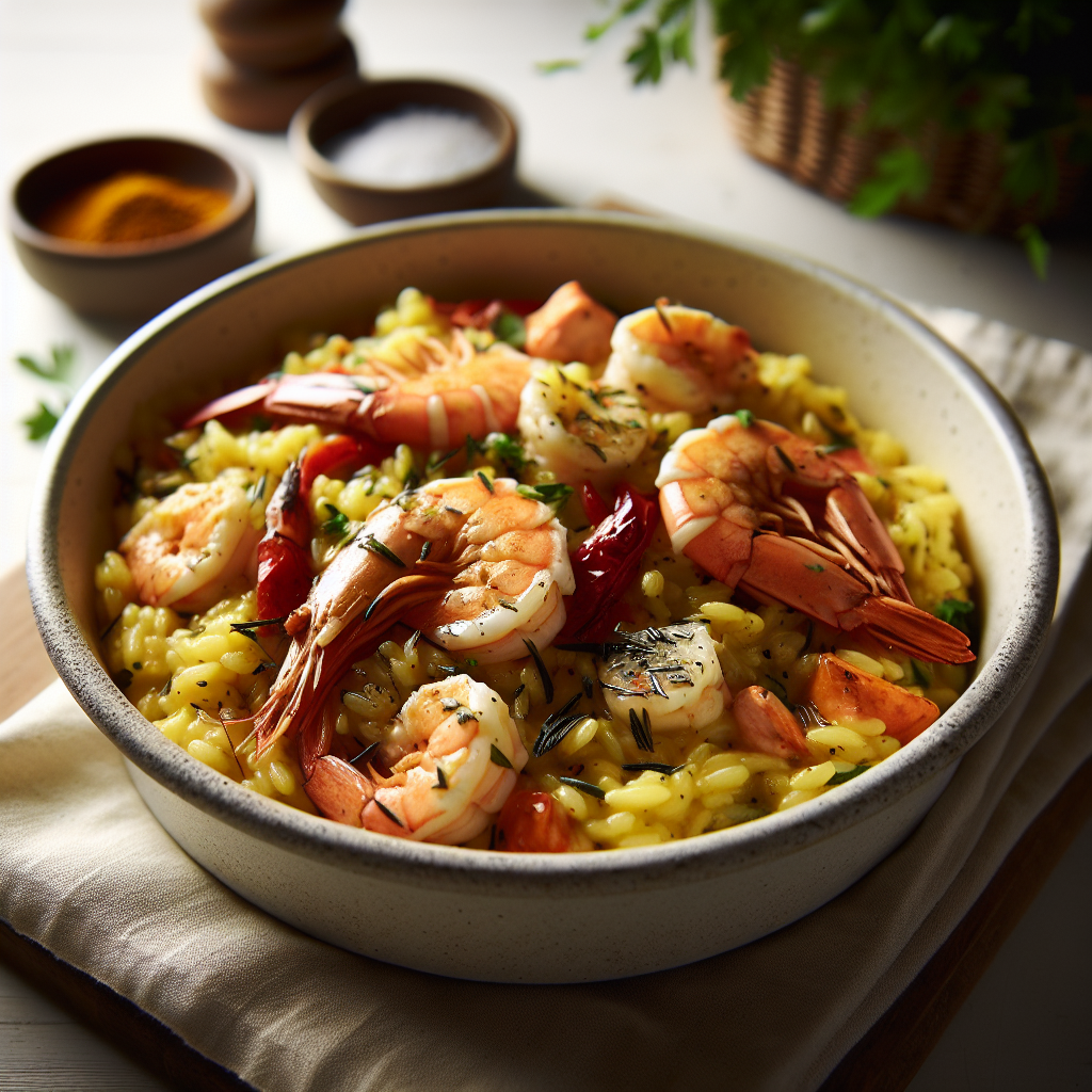 サフランと海鮮の一鍋イタリアンリゾット