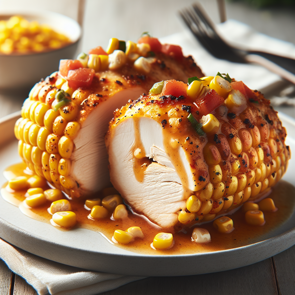 Mexican Street Corn Stuffed Chicken Breast
