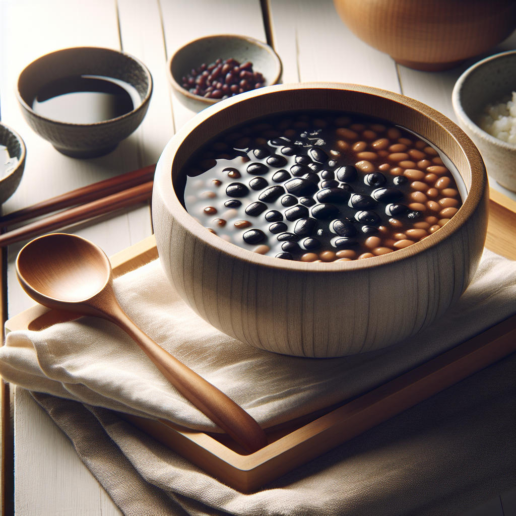 Japanese Miso Black Bean Soup