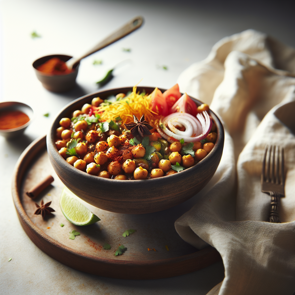 Indian Spiced Chickpea Chaat Bowl