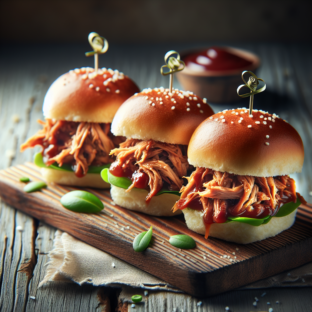 Amerikansk BBQ Pulled Pork Sliders