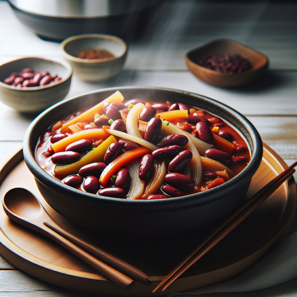 Slow Cooker Korean Red Bean Stew (Patjuk)
