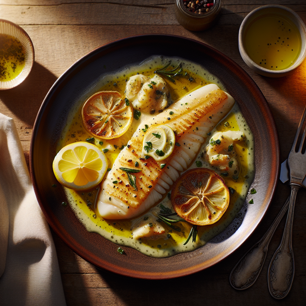 Klassisk Sole Francese med Citronsmörsås