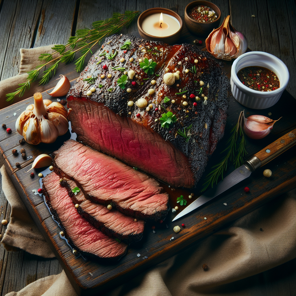 Classic Smoked Tri Tip with Garlic Herb Rub