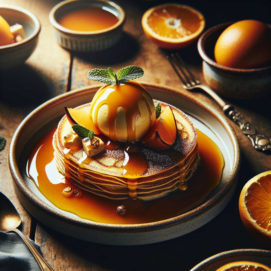 Classic French Crêpes Suzette with Orange Butter Sauce