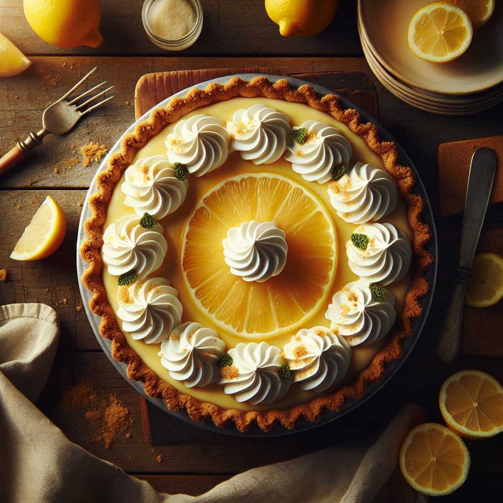 Classic Lemon Cream Pie with Graham Cracker Crust