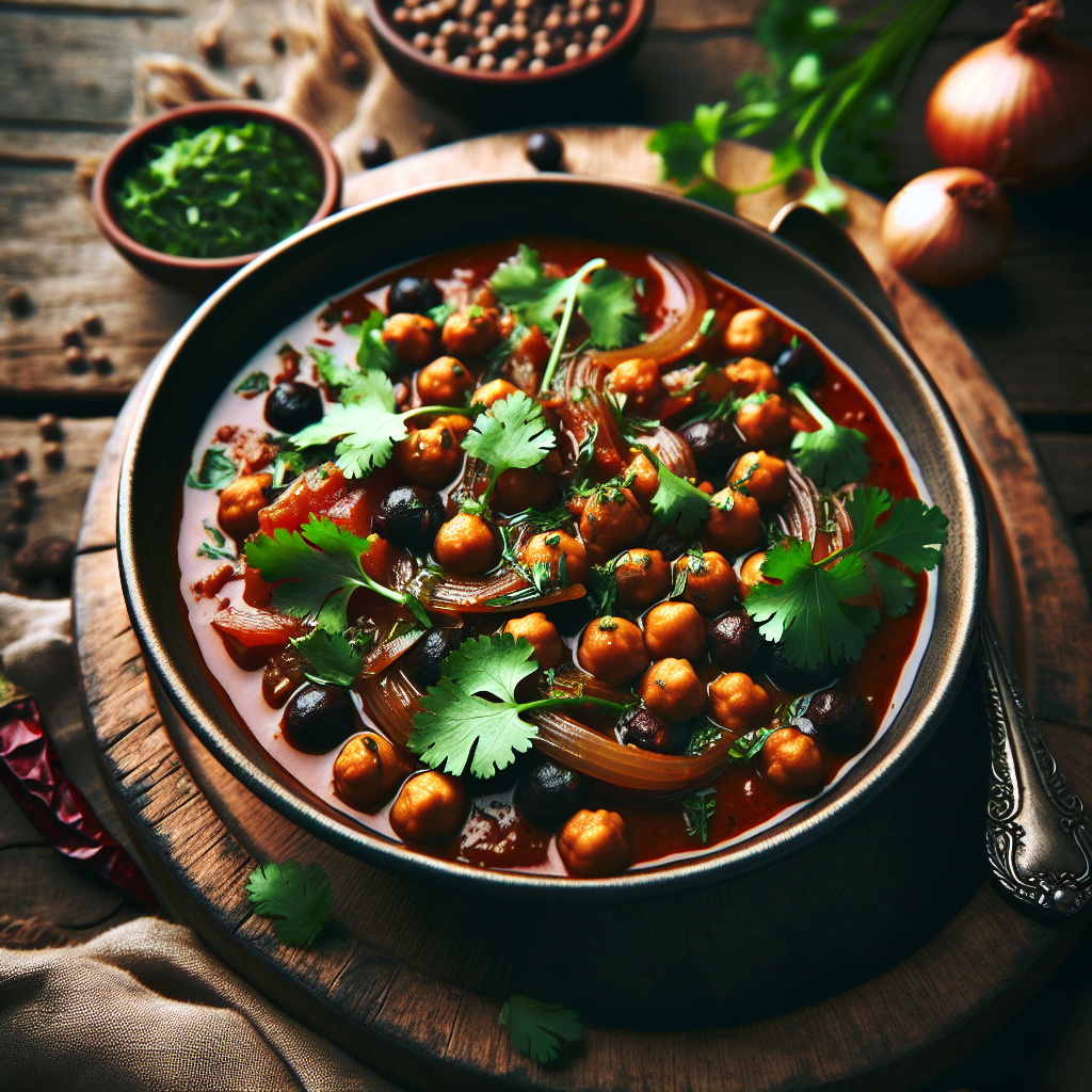 Autentisk Kala Chana Masala med Friske Vårkrydder