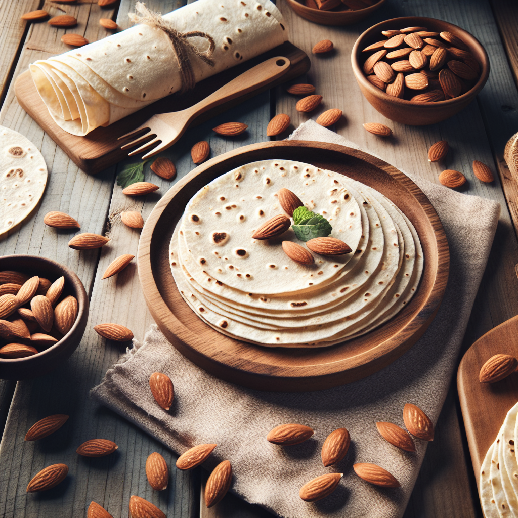 Myk og fleksibel Keto-tortillas med mandelmel