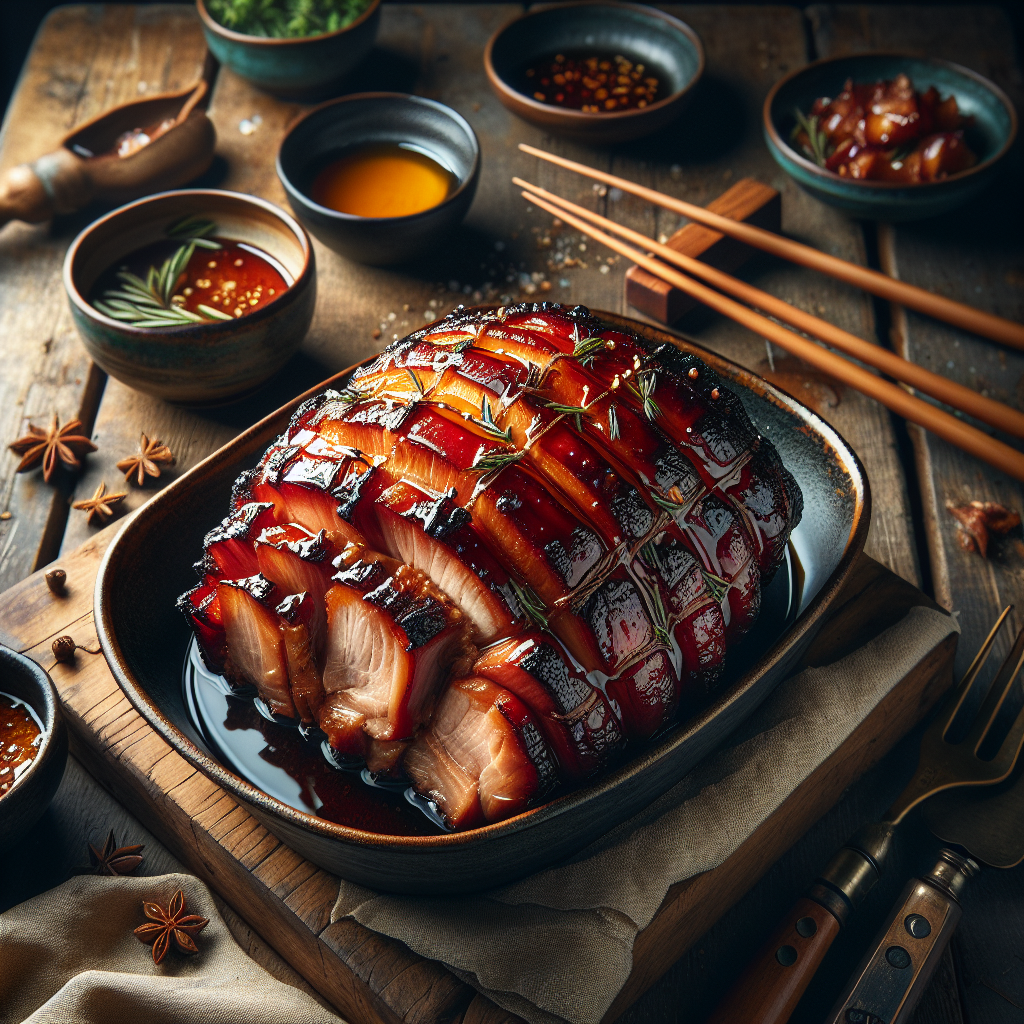 Røget Char Siu Griseskuldre med Honningglasur