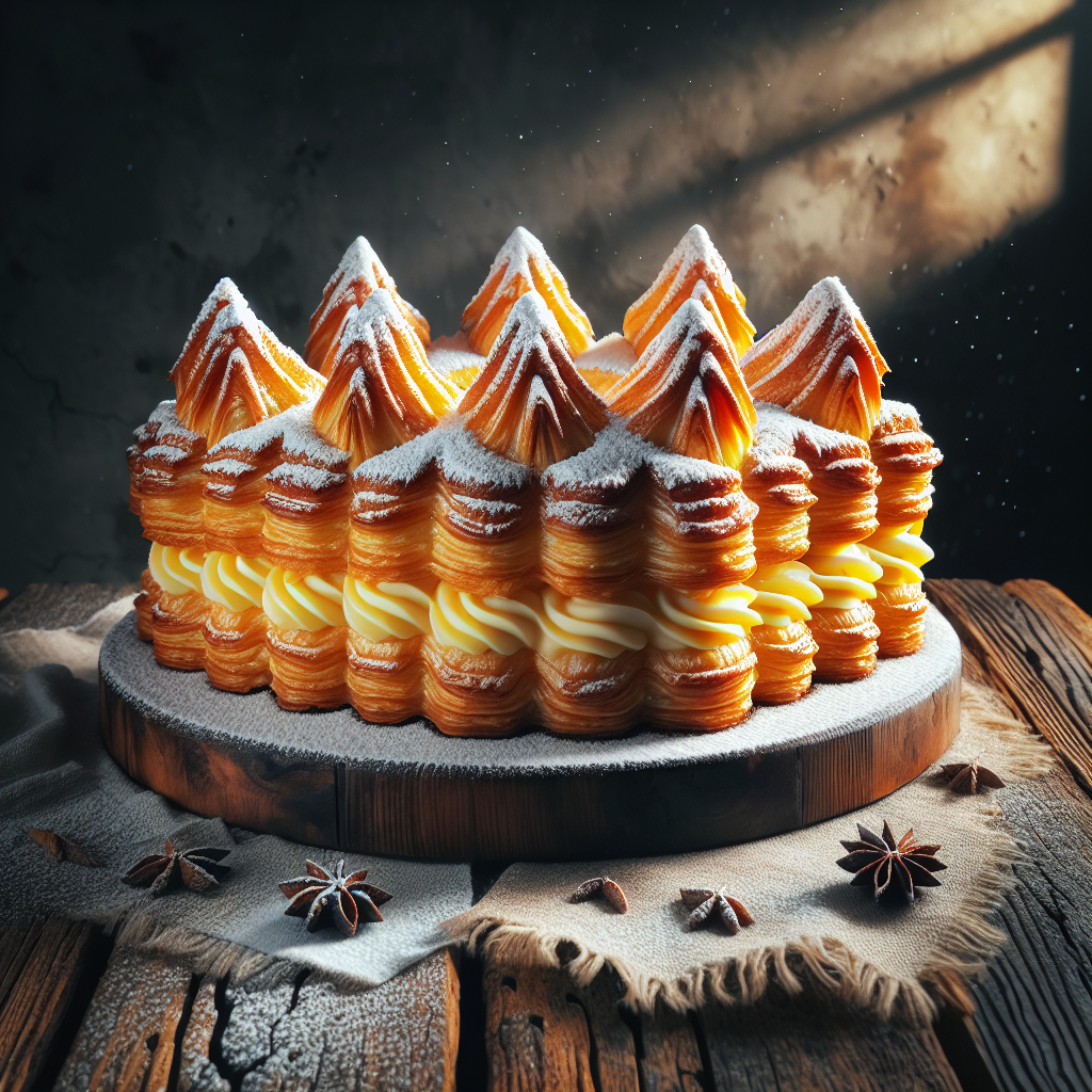 Karpatka - Traditional Polish Mountain Cake with Vanilla Custard