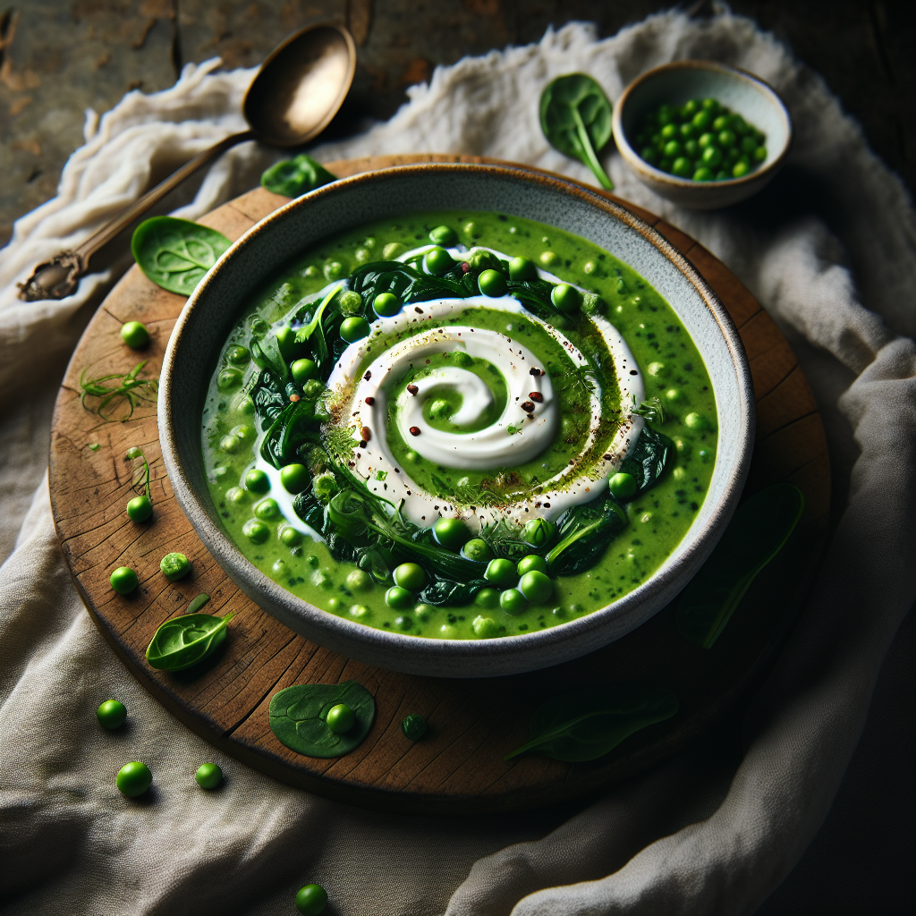Spring Green Goddess Soup with Fresh Herbs and Lemon
