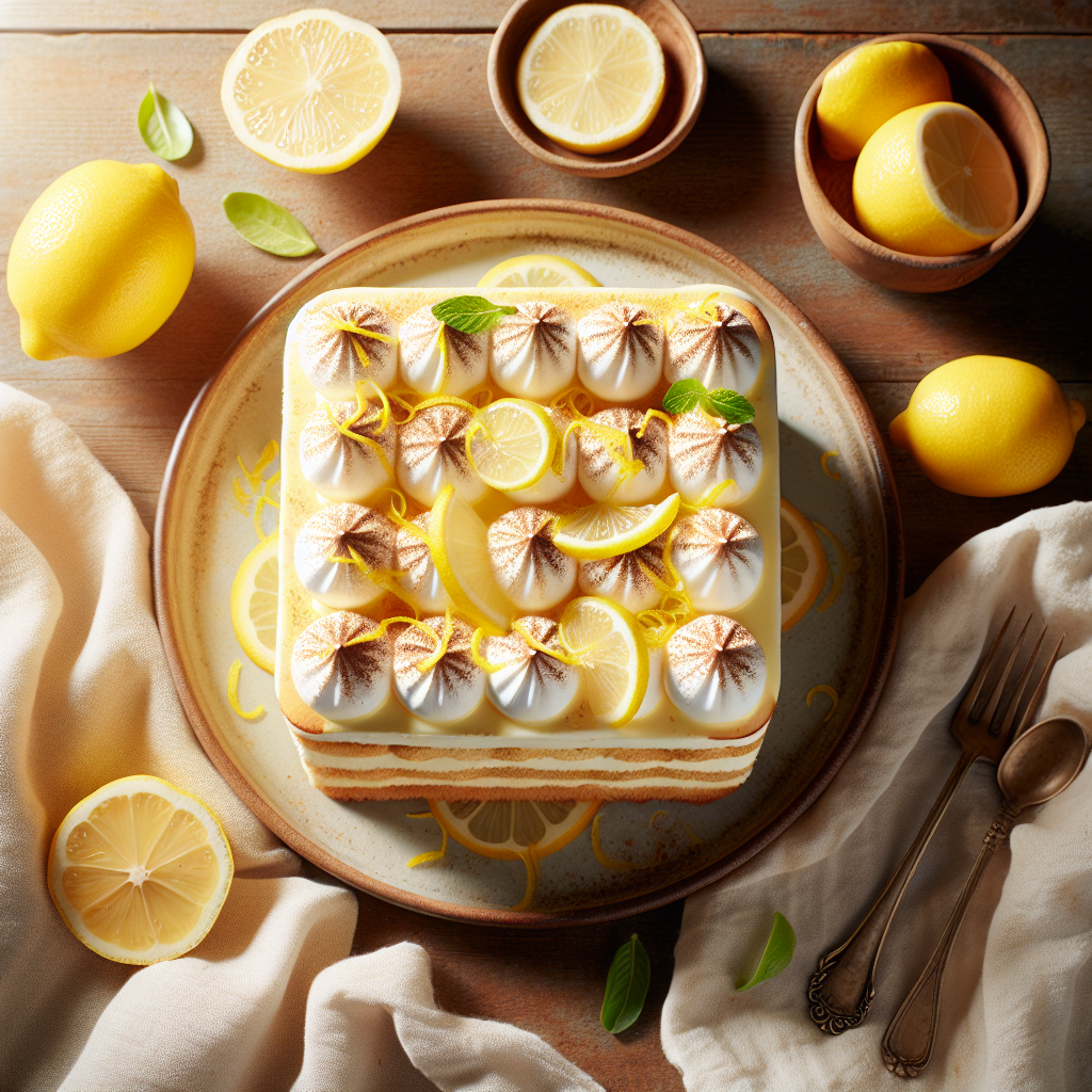 Creamy Lemon Tiramisu with Fresh Zest
