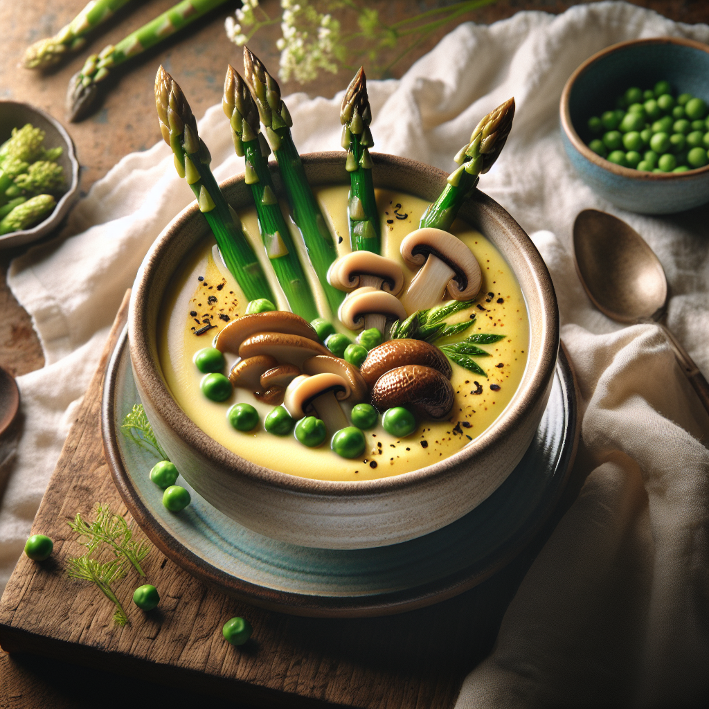 Spring Vegetable Chawanmushi - Silky Japanese Steamed Egg Custard
