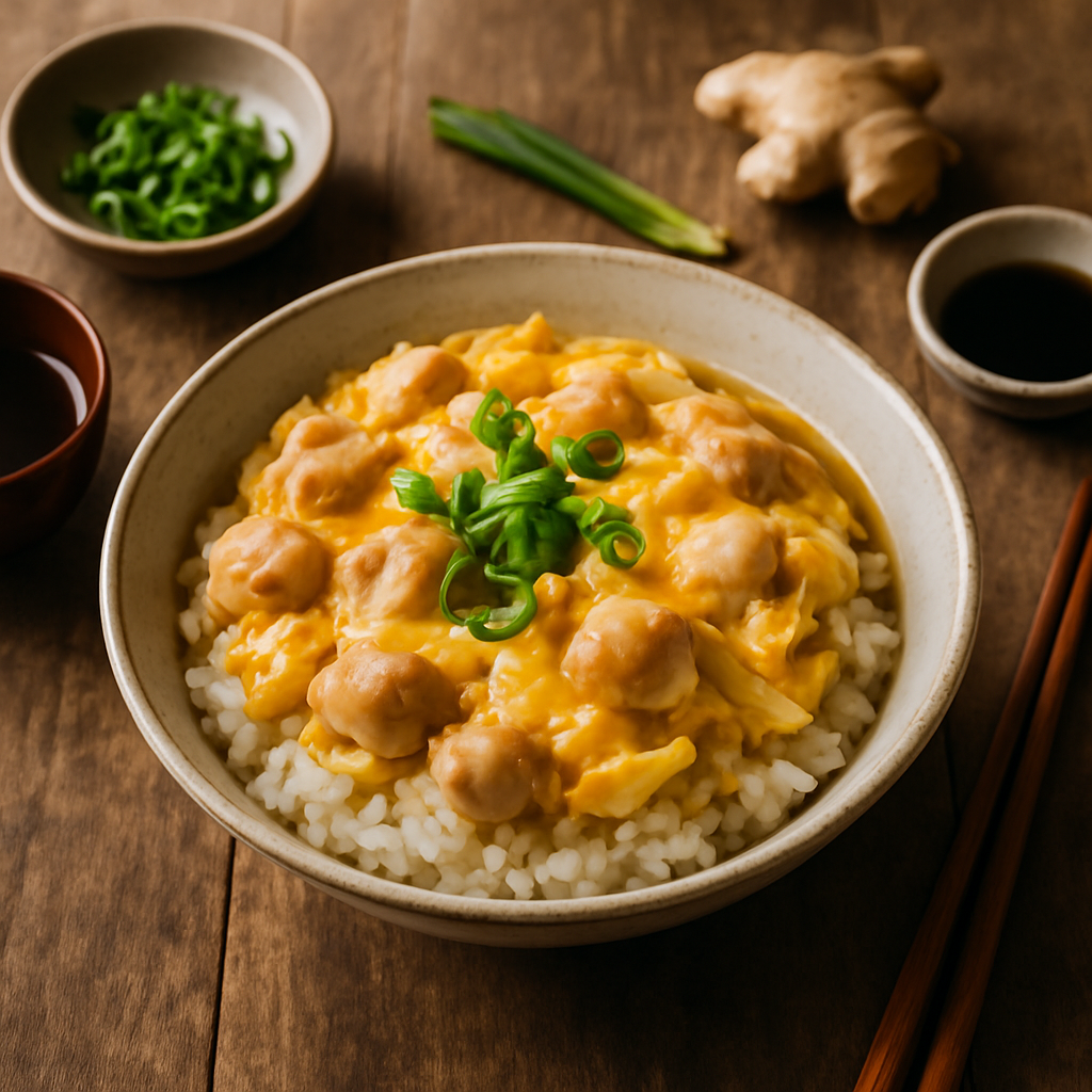 Classic Oyakodon - Japanese Chicken and Egg Rice Bowl