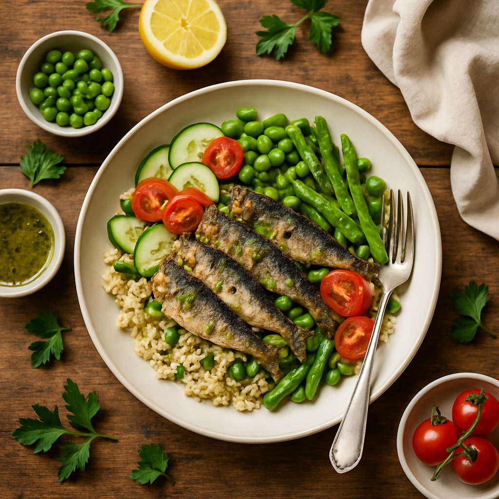 Mediterrane Sardine en Quinoa Bowls met Vers Citroen-Kruidenvinaigrette