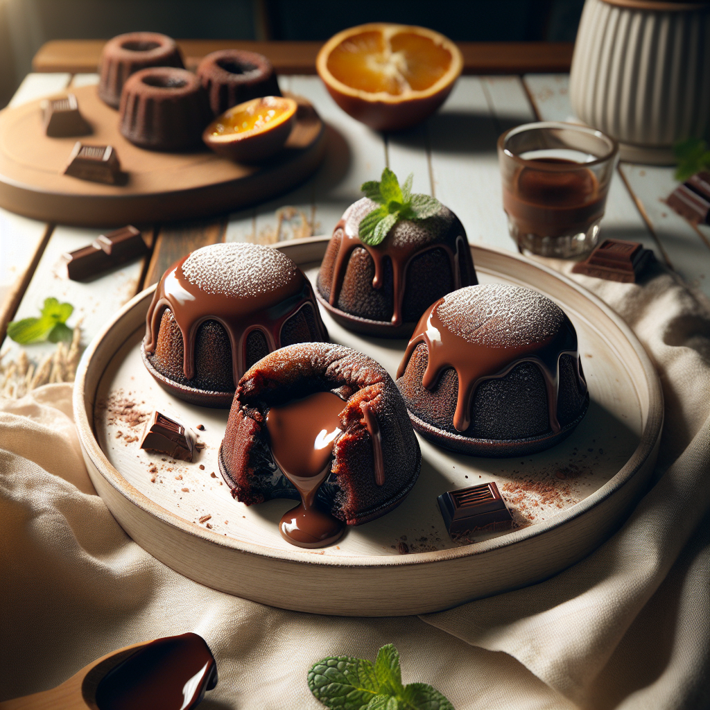 Air Fryer Chocolate Lava Cakes
