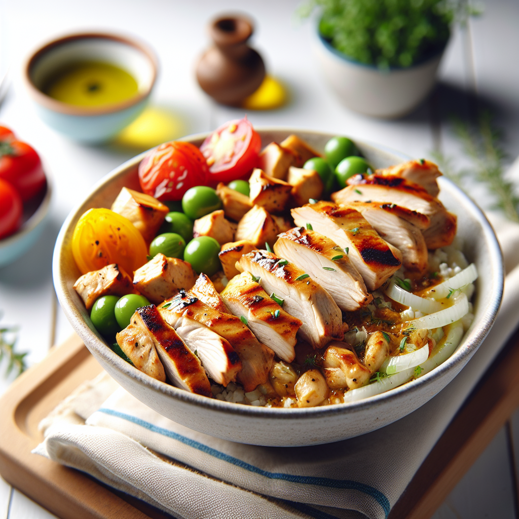 Greek-Style Chicken Souvlaki Bowls