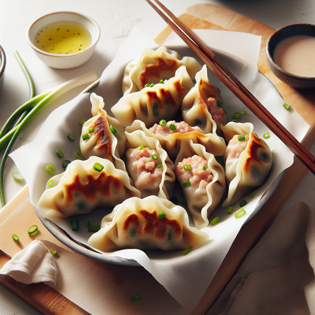 Air Fryer Pork and Chive Dumplings