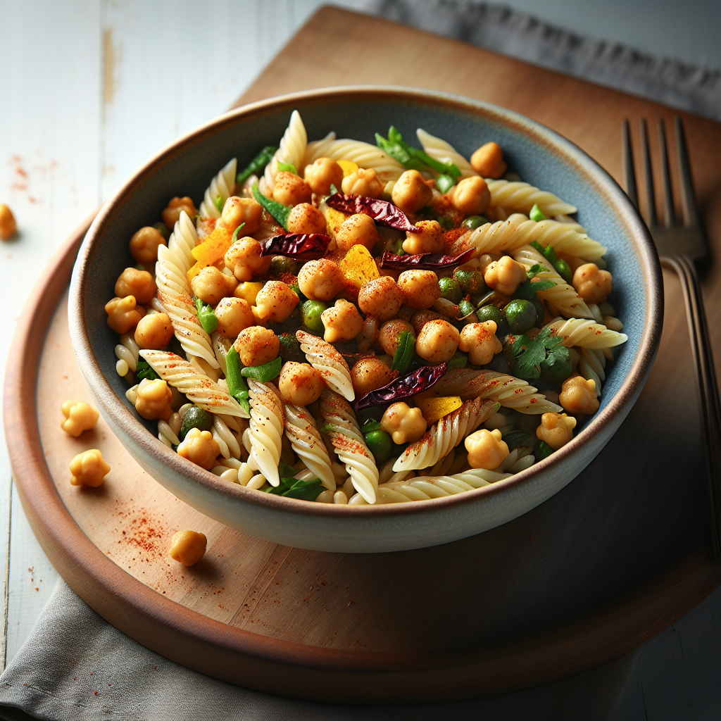 Indian Spiced Chickpea and Orzo Salad