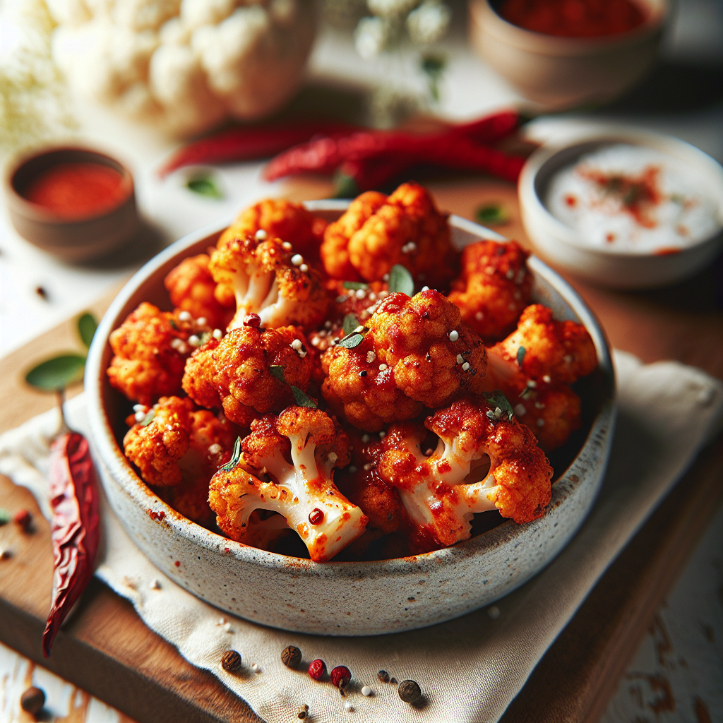 Spicy Air Fryer Cauliflower Tikka